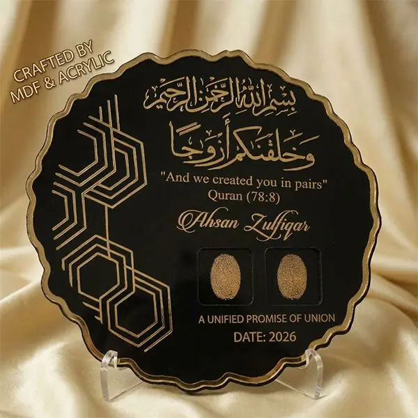 Customized Nikkah Thumbprint Tray